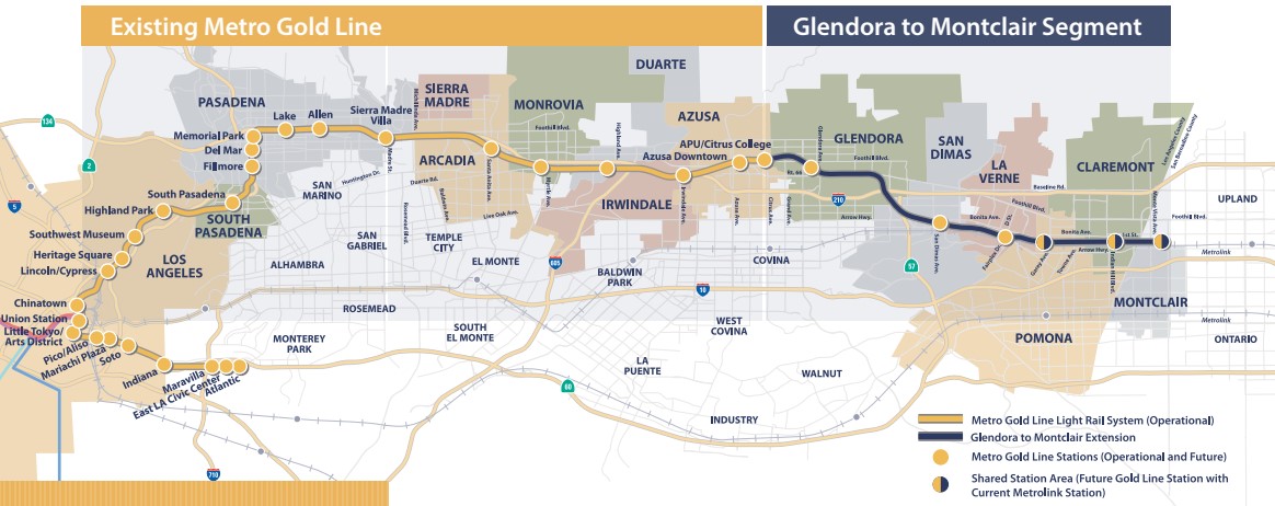 Metro's A Line extension to Pomona to open on September 19