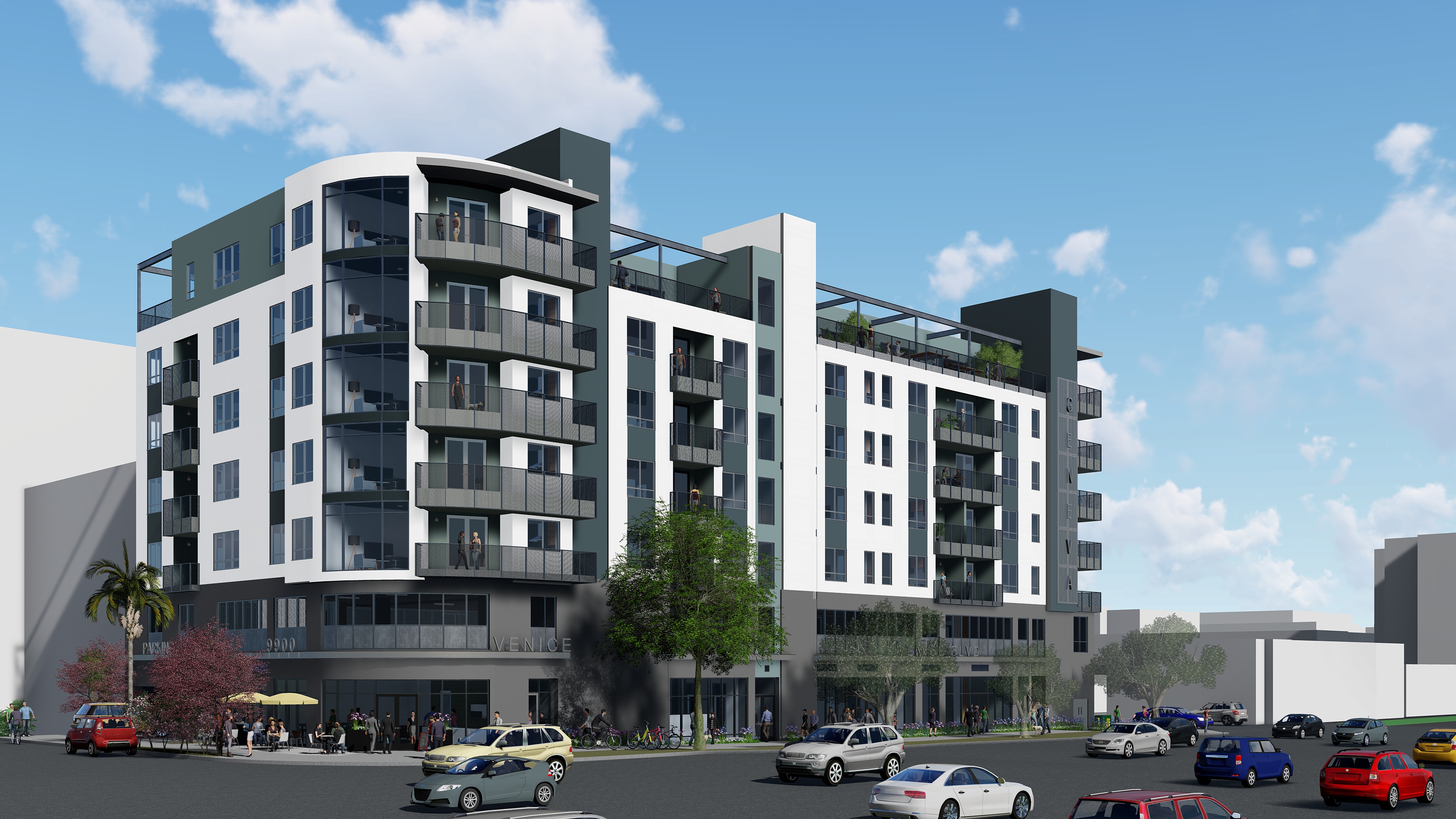 Rendering vs. Reality: Mixed-use apartment complex at 9900 Venice Blvd.