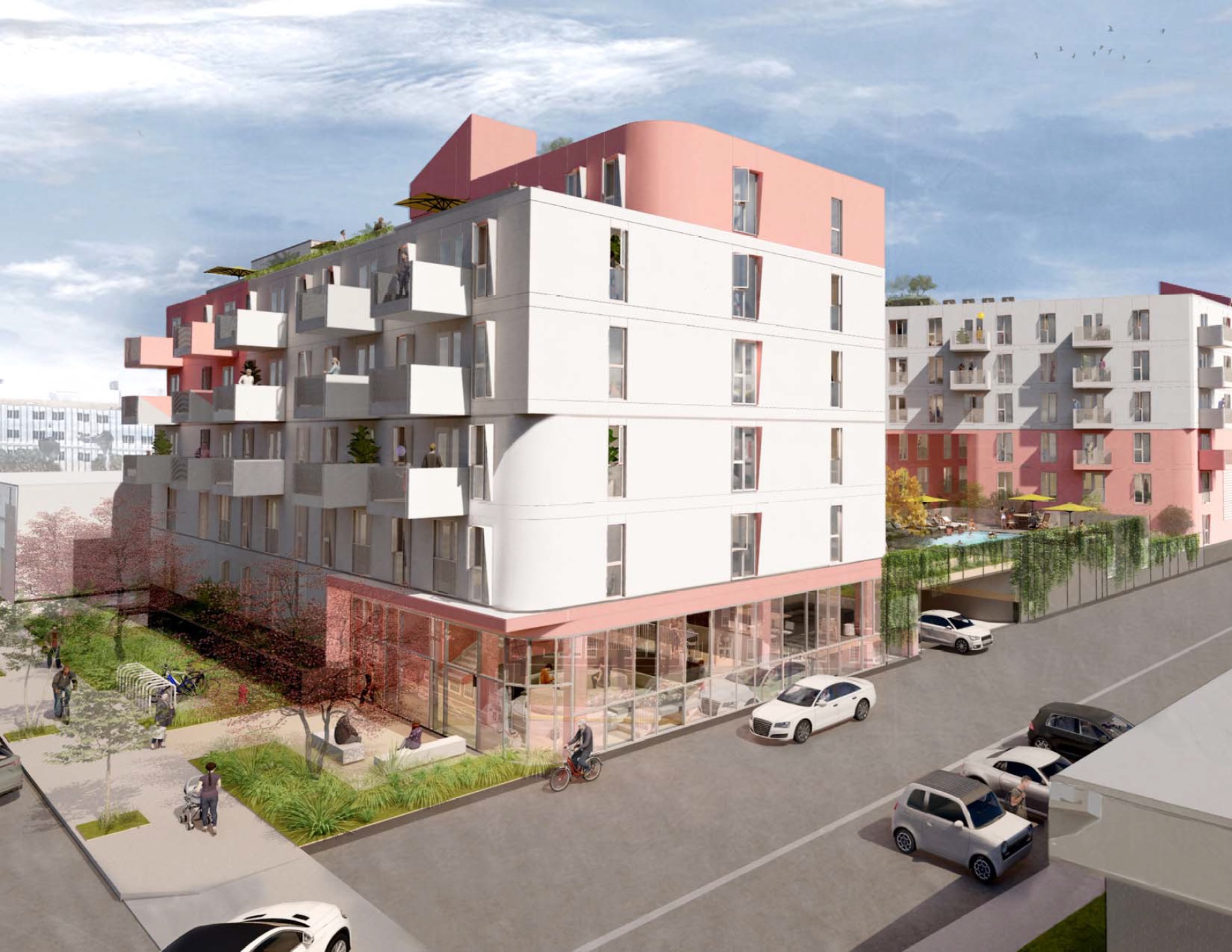 Large apartment complex on the rise at 6728 Sepulveda Blvd. in Van Nuys