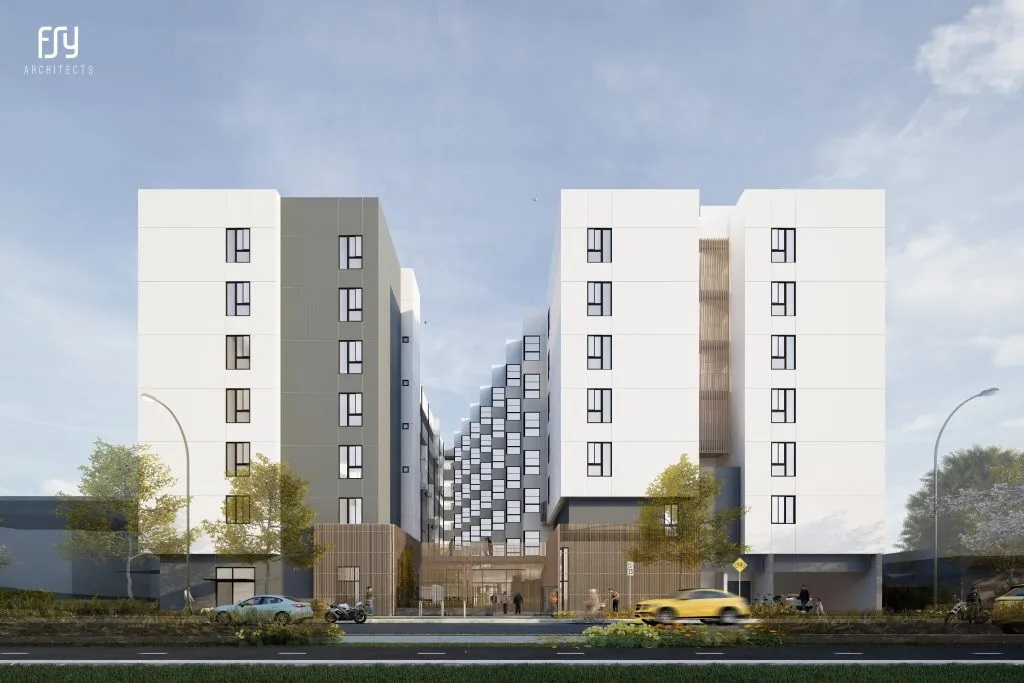 Umeya affordable housing unwrapped at 414 S. Crocker Street in DTLA