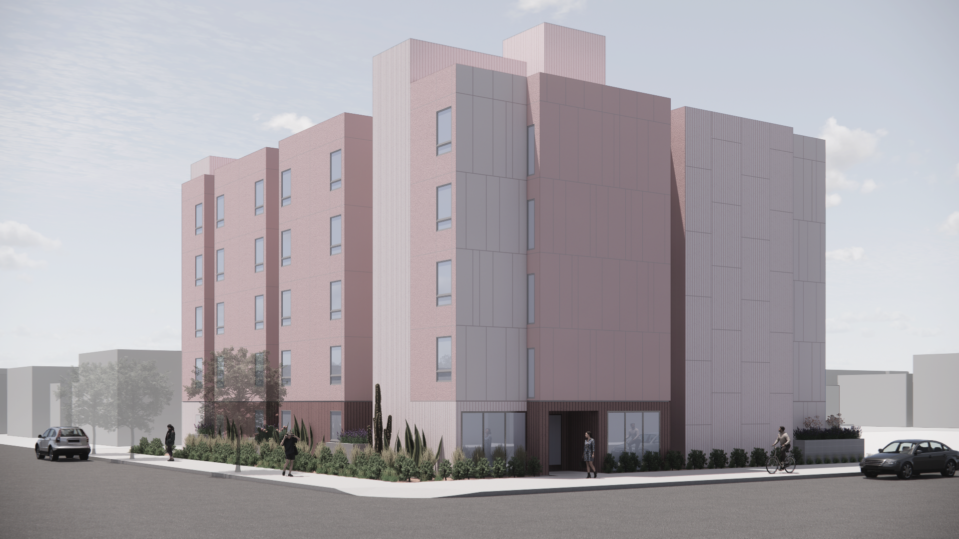 Modular affordable housing takes shape at 6200 S. Broadway