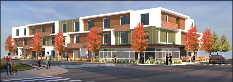 Affordable housing unwrapped at 9426 S. Normandie Ave