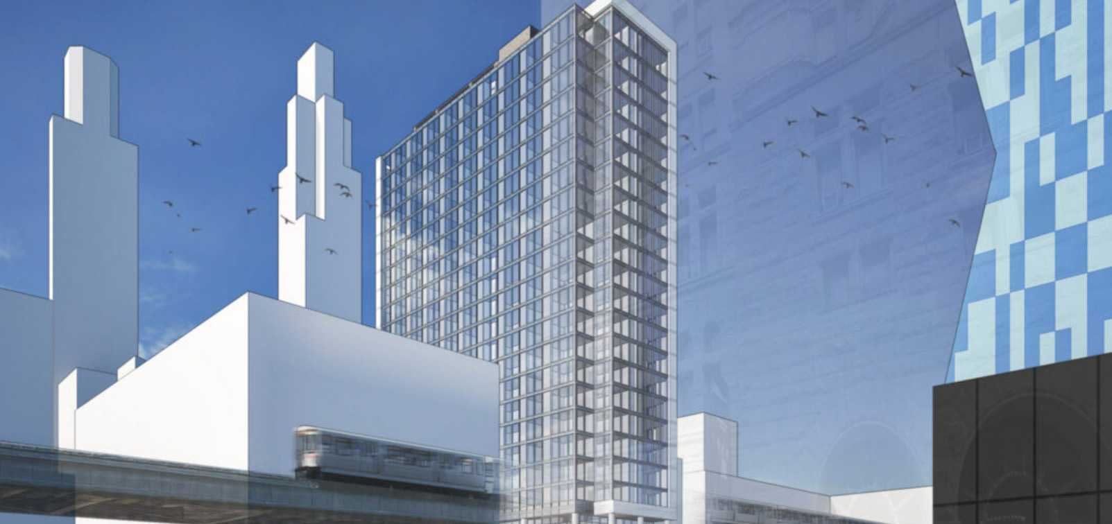 Foundation permit issued for hotel development at 424 S. Wabash