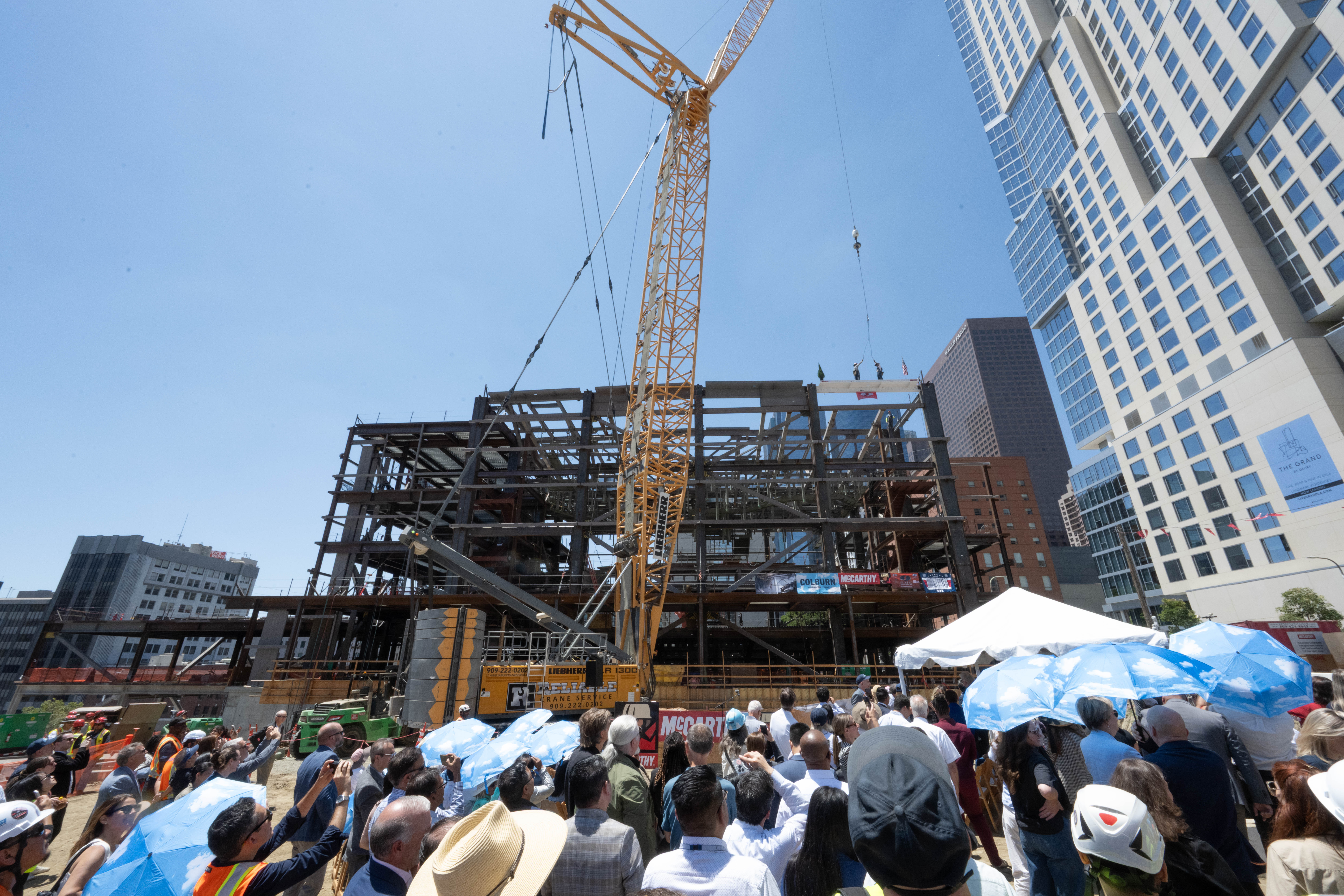 Colburn Center tops out at 2nd and Hill in DTLA