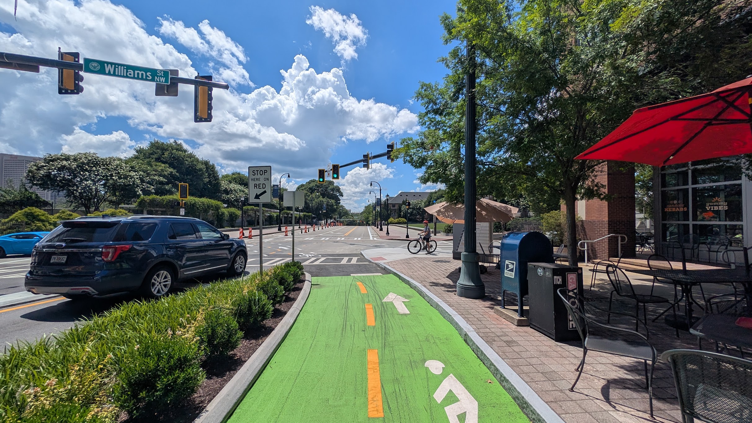 Photos: Hurray for street makeovers in Midtown, through Georgia Tech
