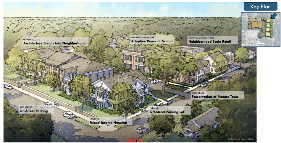 City kicks off development push for vacant, 1930s school property 