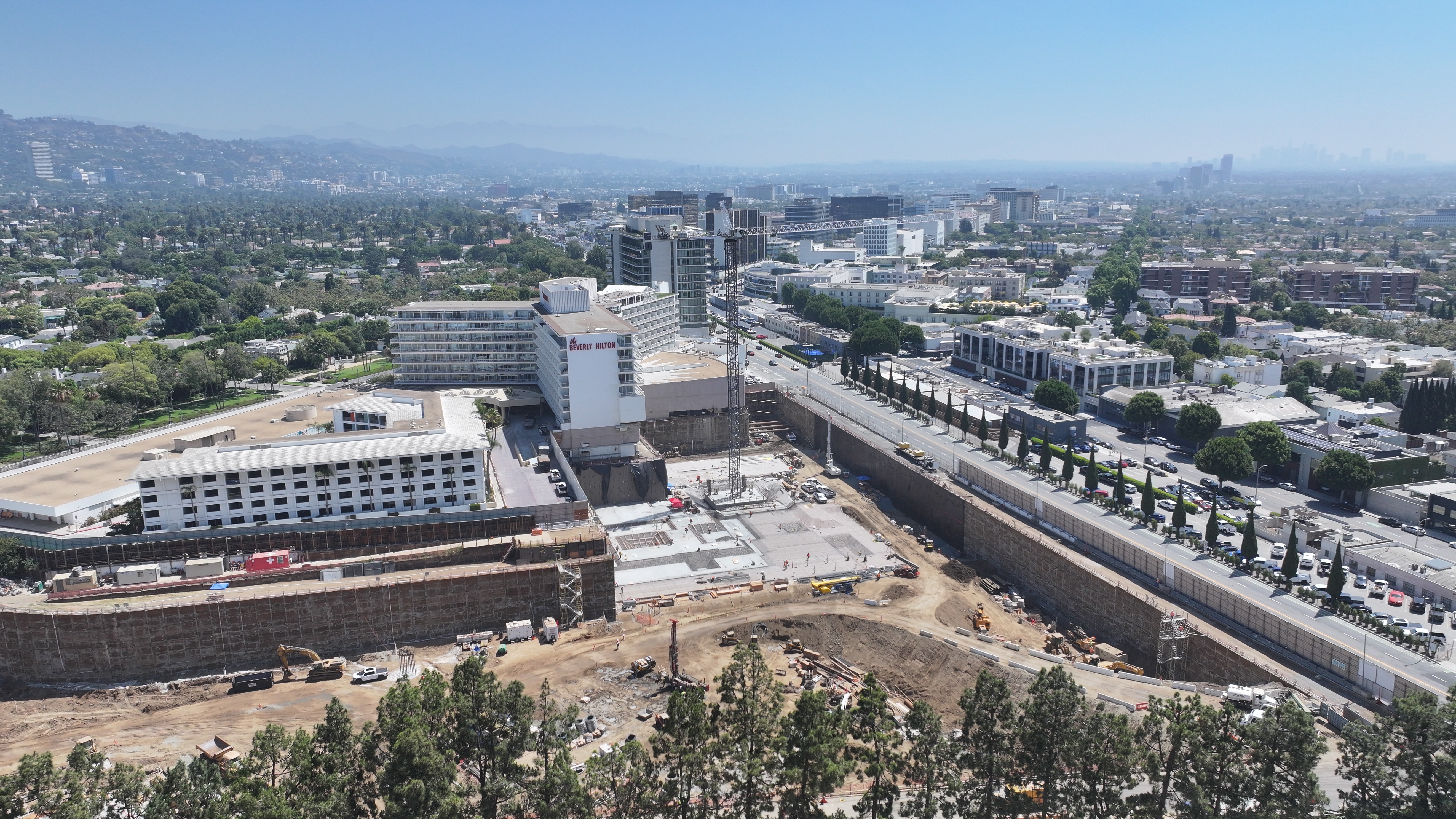 Construction goes vertical for sprawling One Beverly Hills project