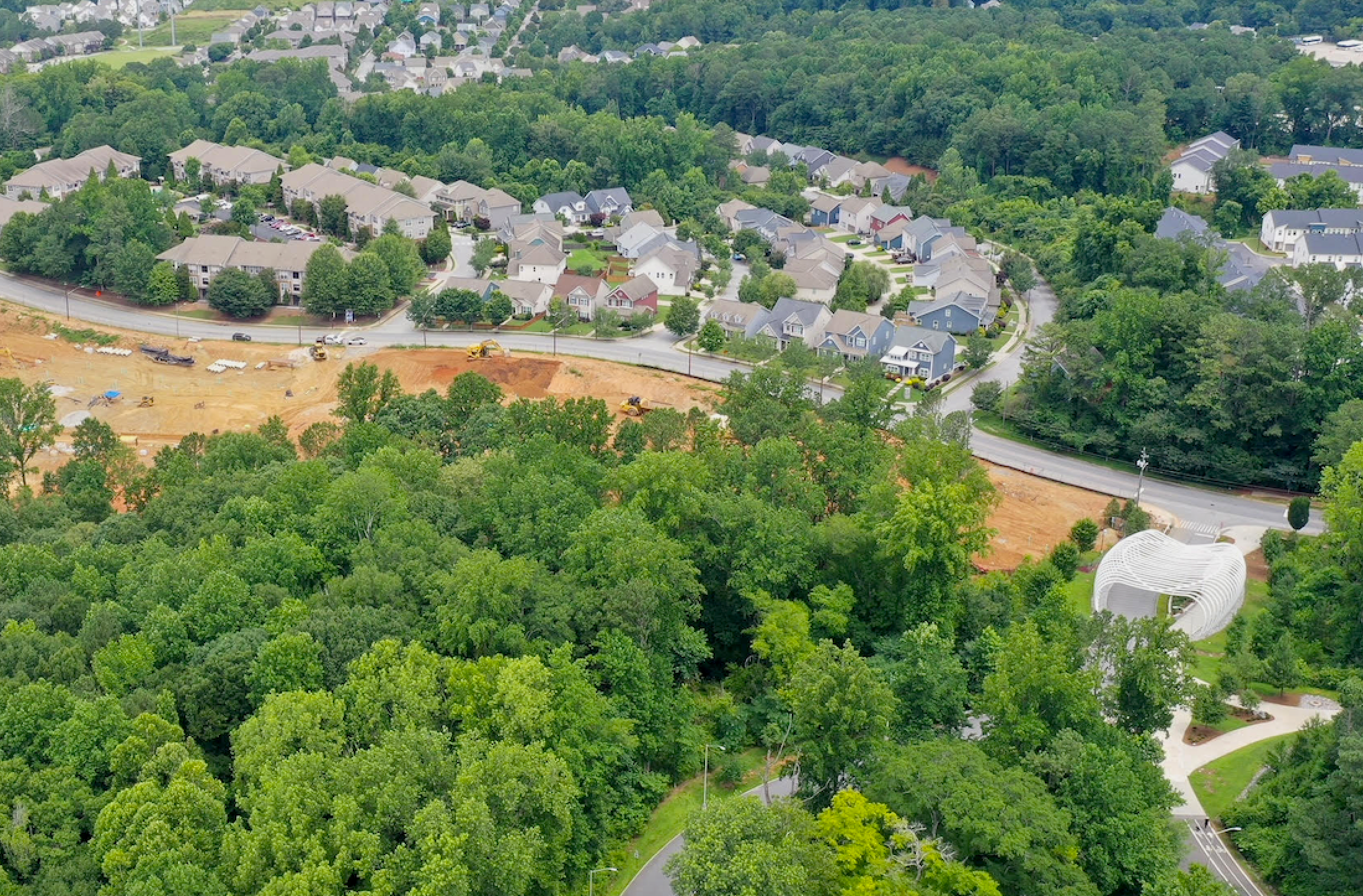 Beside Atlanta's largest park, more than 130 new homes underway 