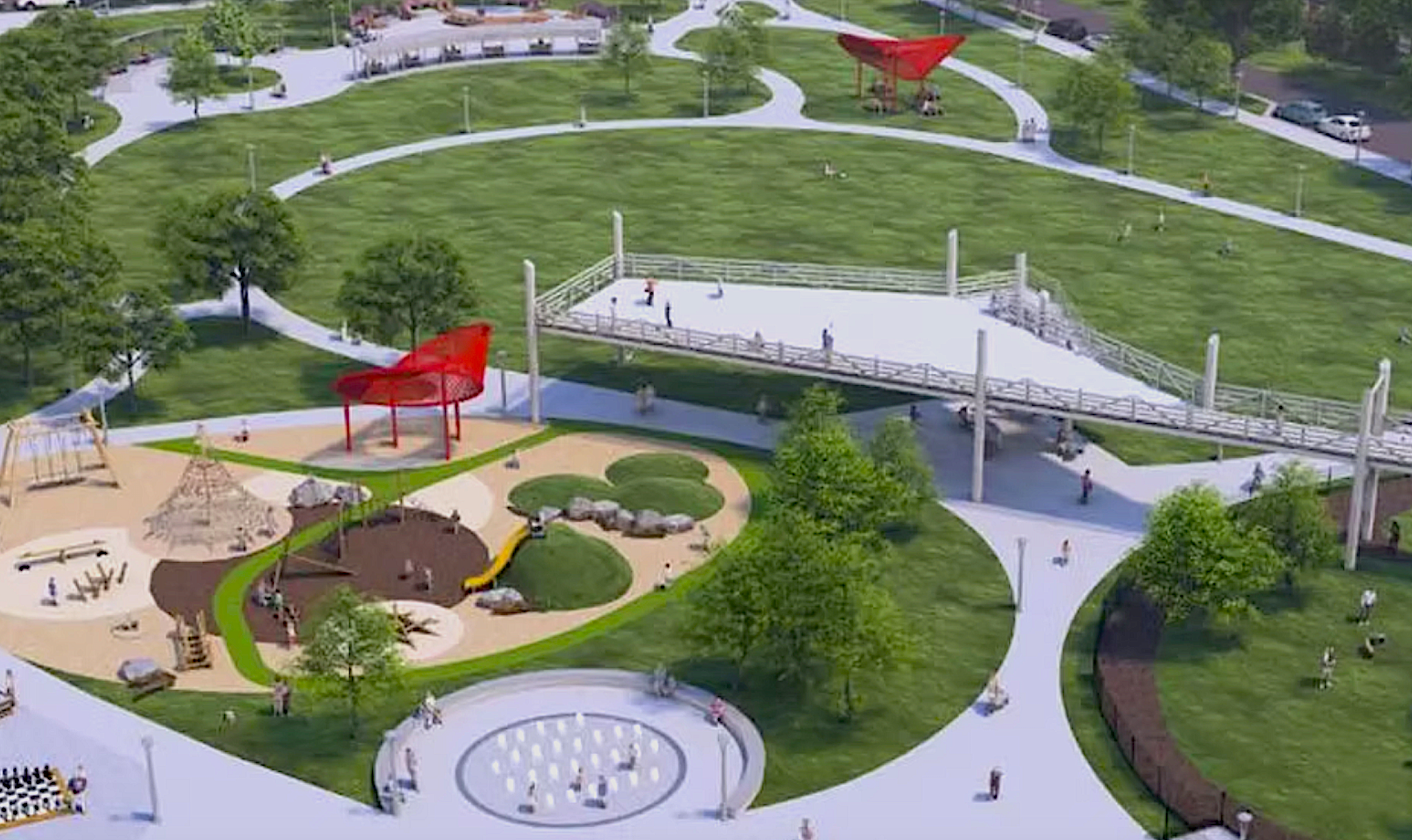 Construction on large, flood-solving greenspace full speed ahead