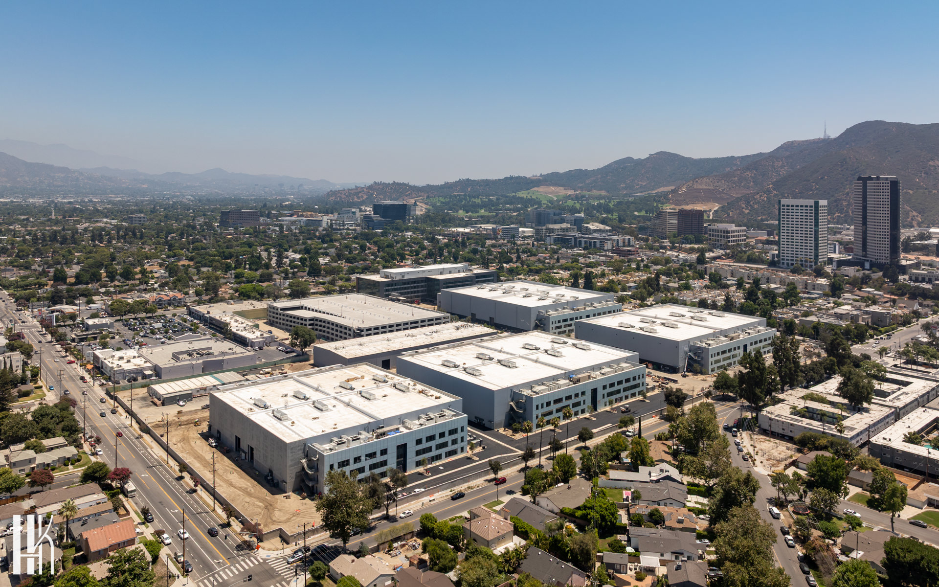 Flying over the Warner Bros. Ranch Lot in Burbank
