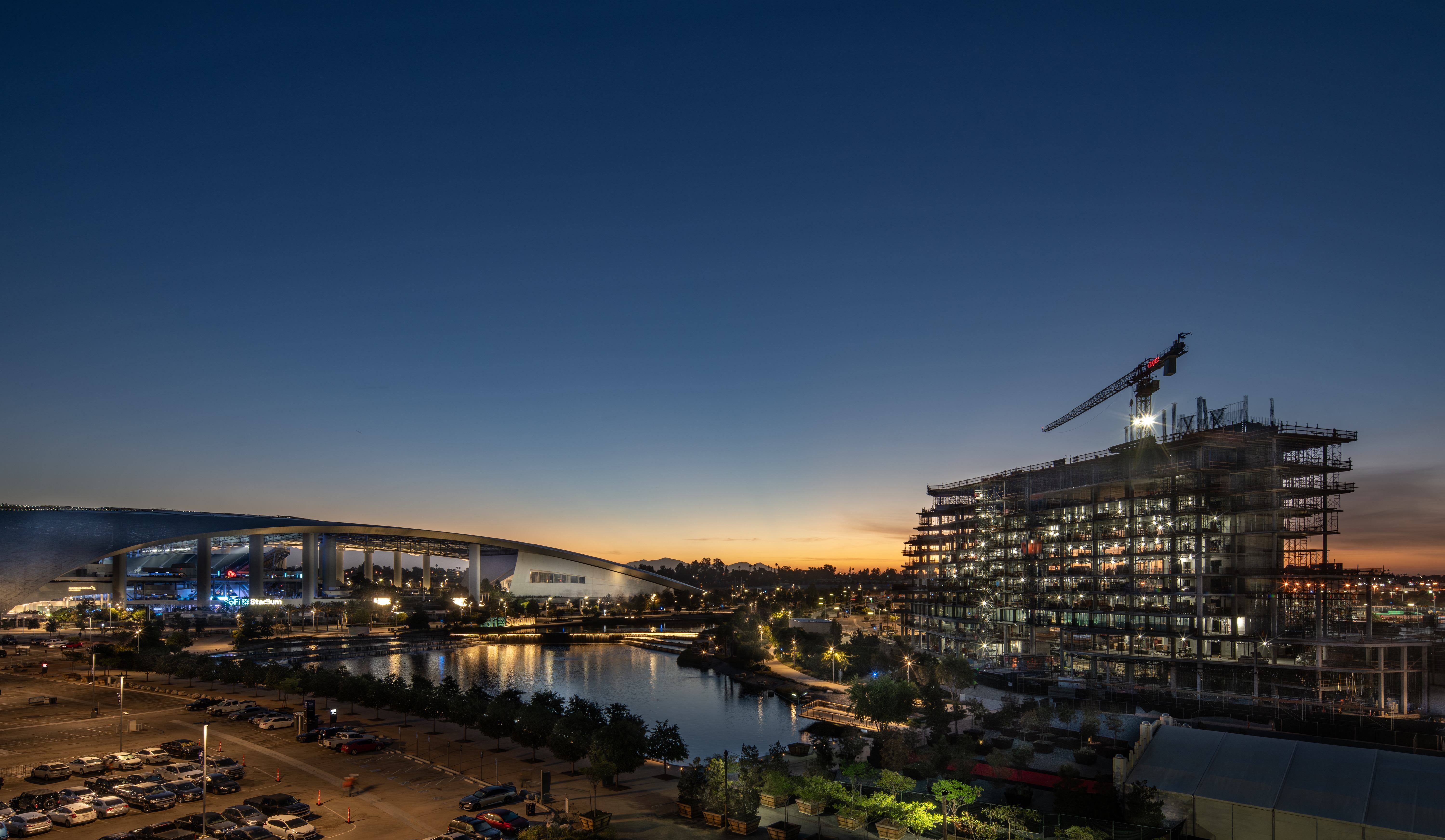 $300M Kali Hotel tops out next to SoFi Stadium in Inglewood