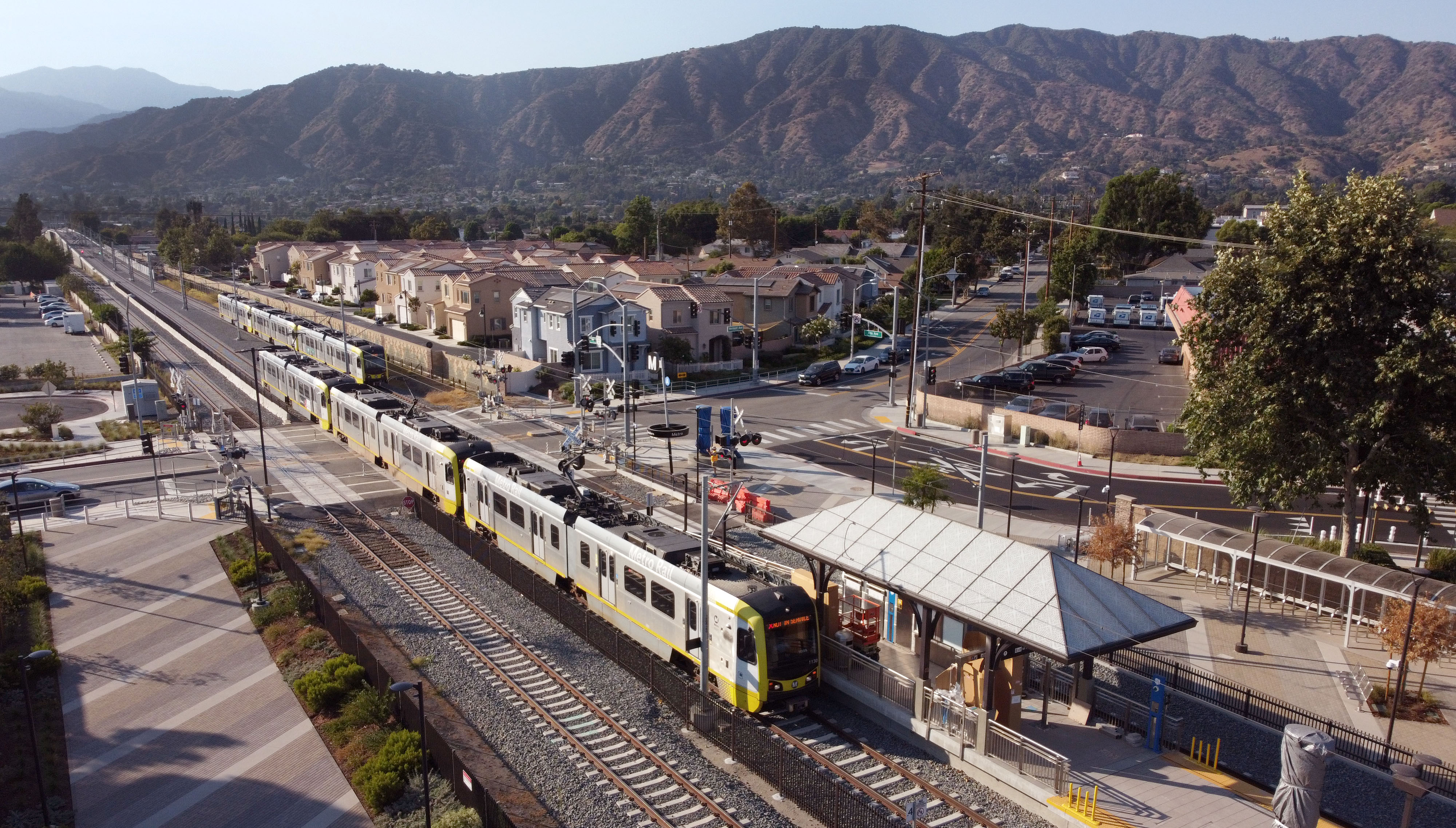 Nine-mile extension of the A Line to Pomona opens for passengers