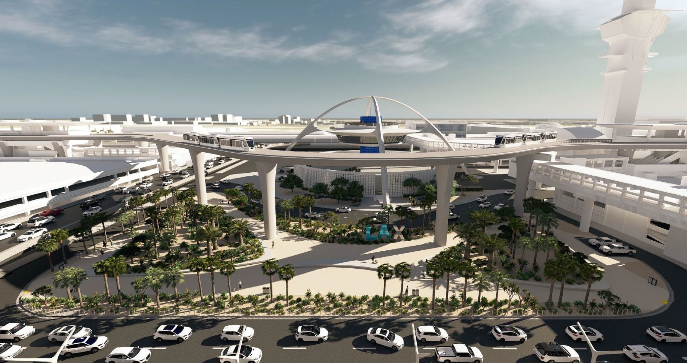 Here's a look at the planned refresh of LAX's central terminal area