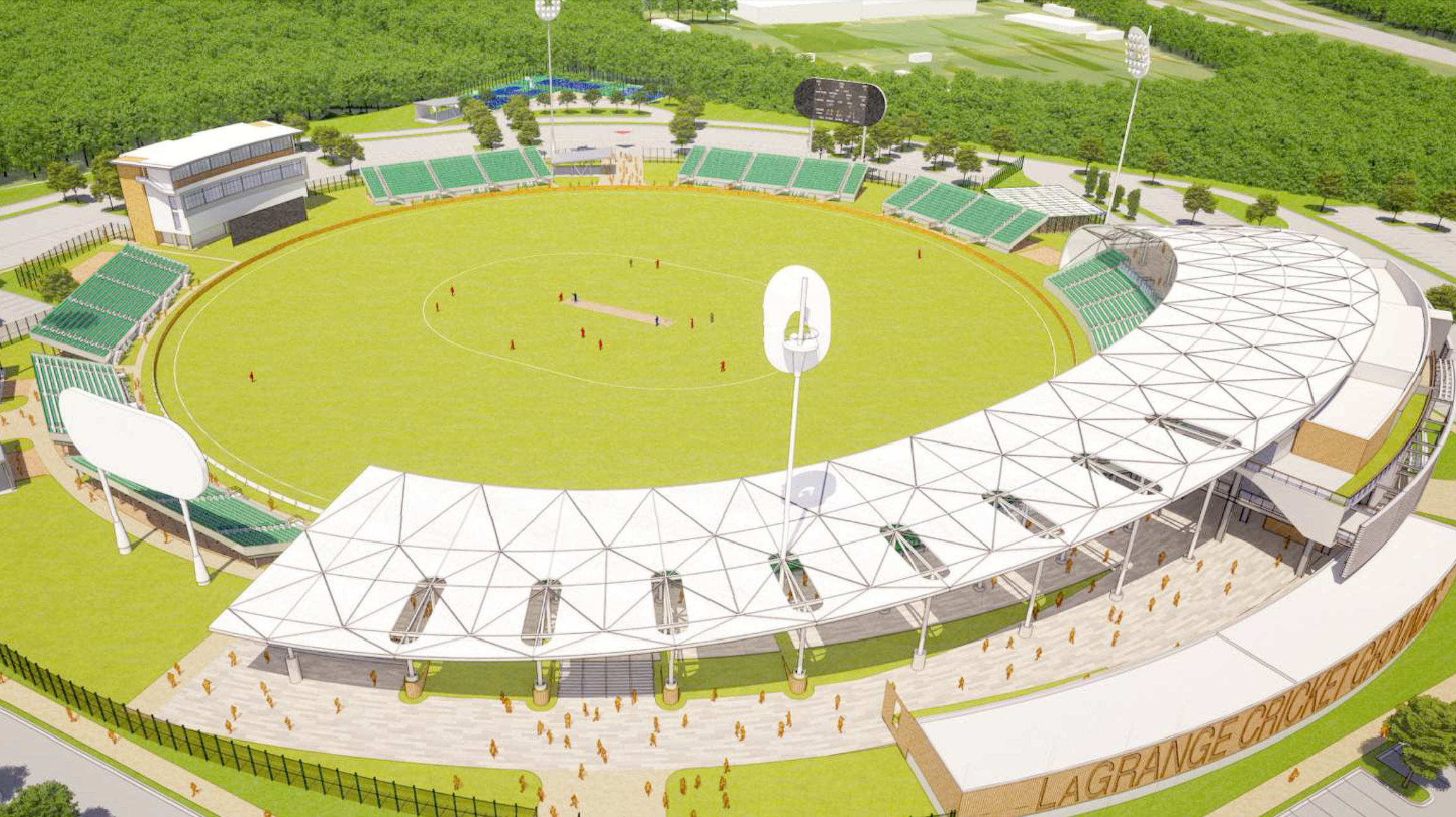 Cricket stadium bound for GA; Centennial Yards + Shake Shack; more! 