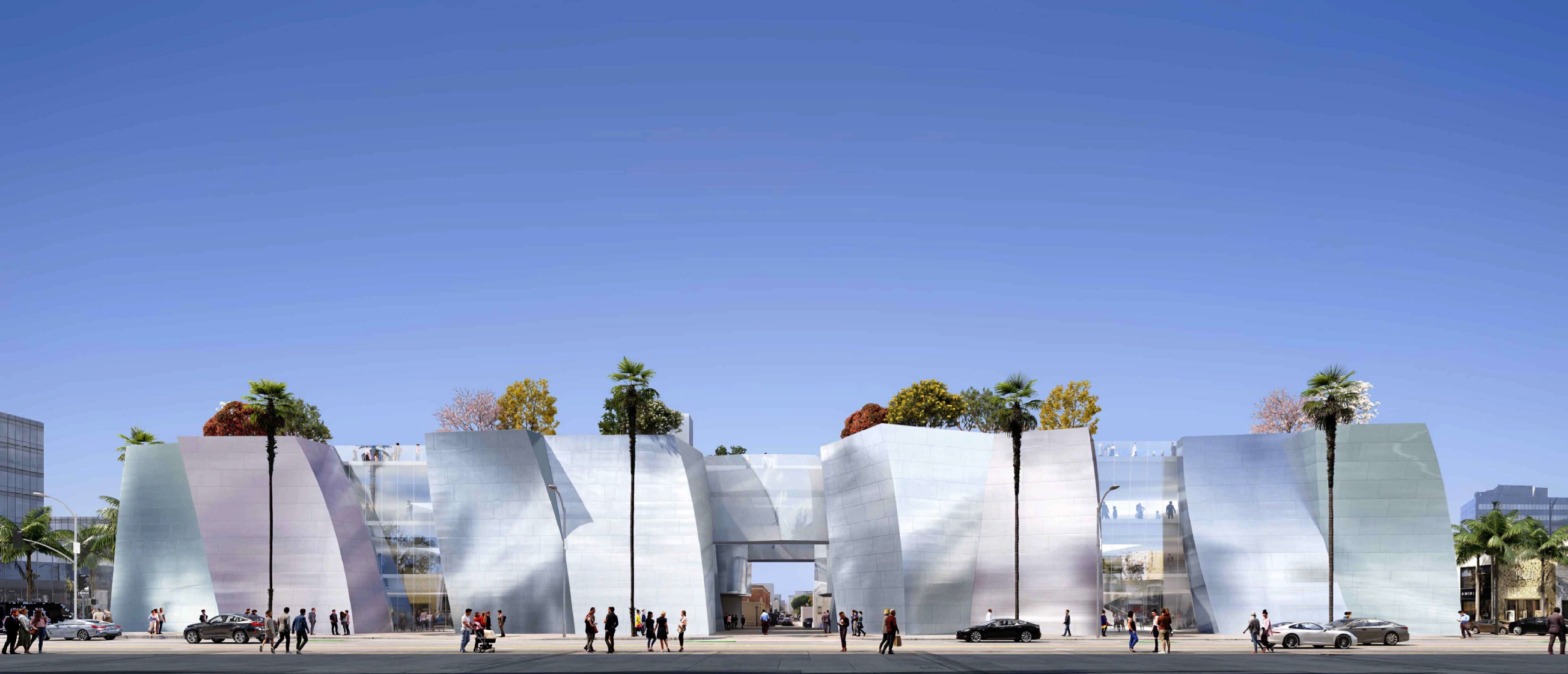 New details for Gehry-designed Louis Vuitton flagship at 468 Rodeo Drive in Beverly Hills