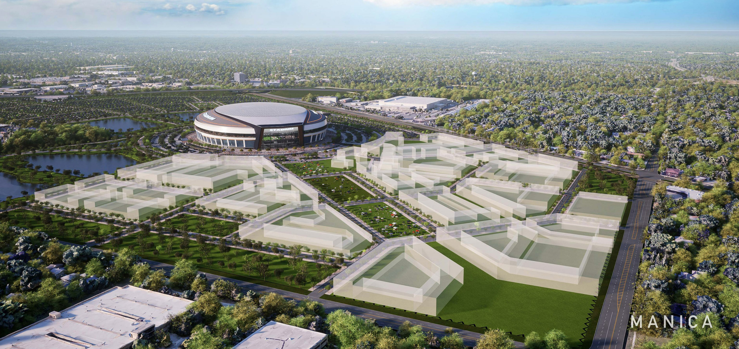 Chicago Bears unveil renderings for Arlington Park Stadium