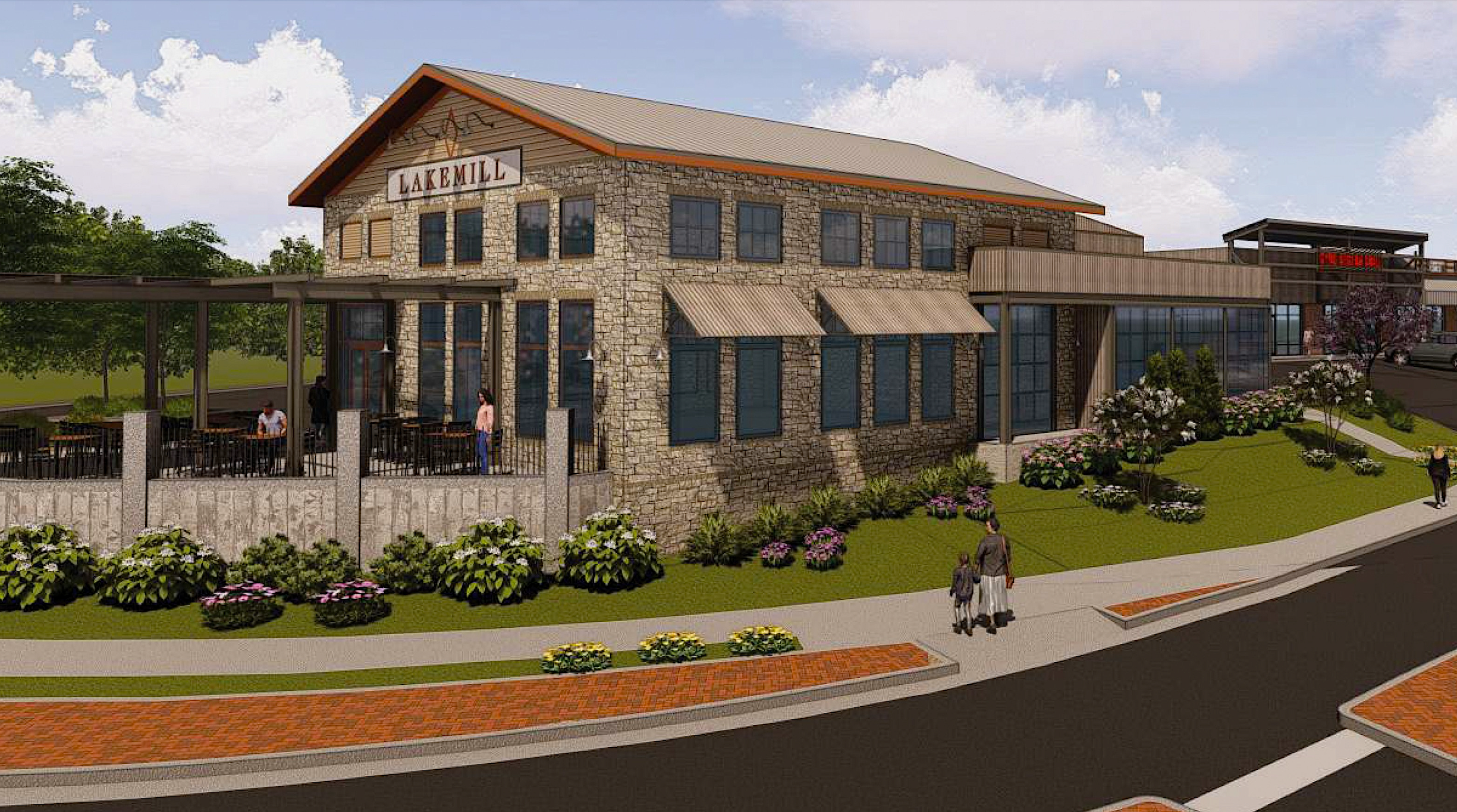 New mill-inspired 'gateway to downtown Woodstock' revealed 