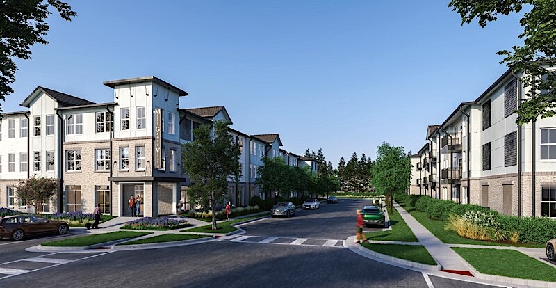 New Cobb district’s 12-building residential component officially a go 