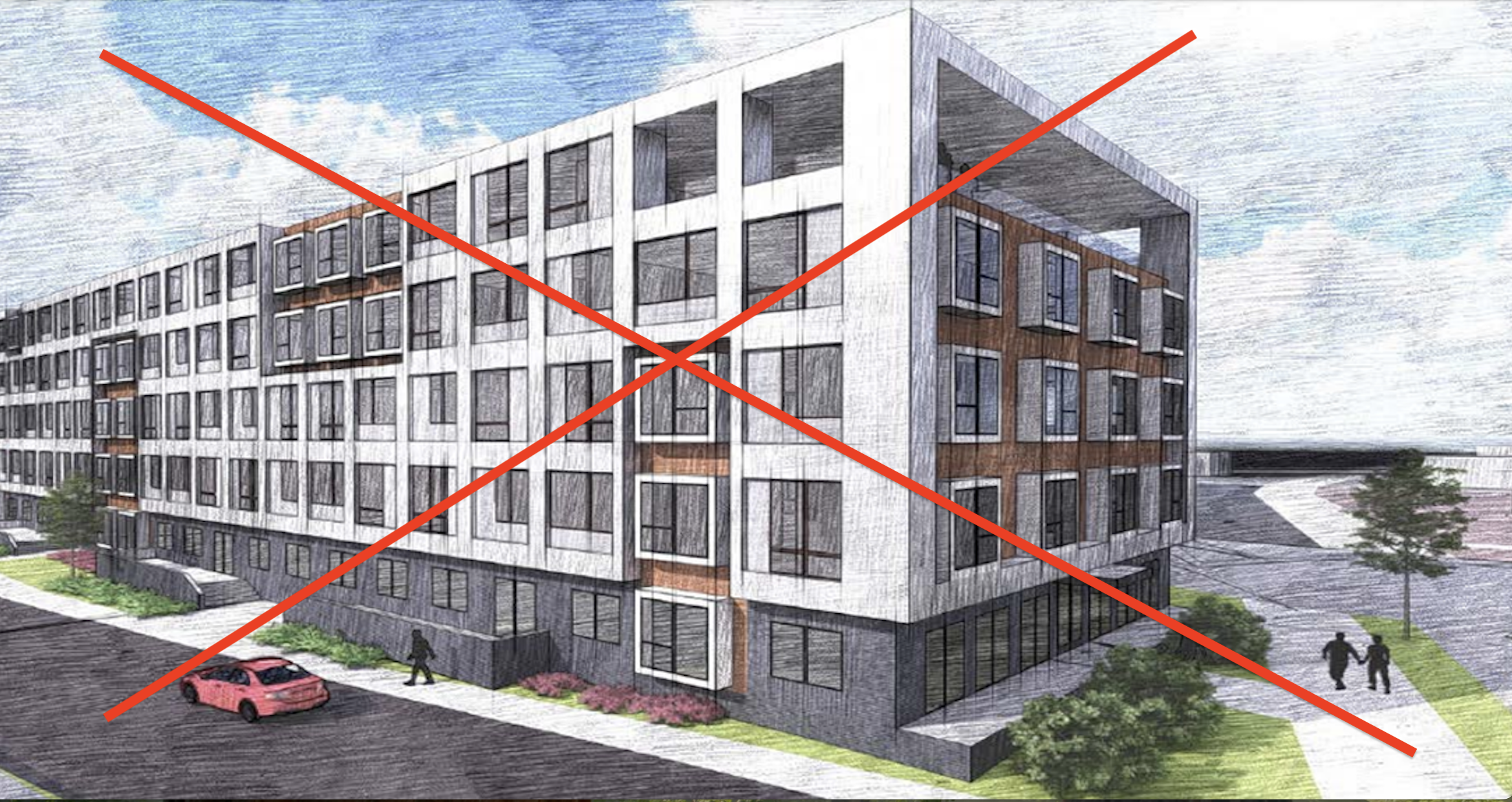 Another self-storage building rises—where housing was once planned 