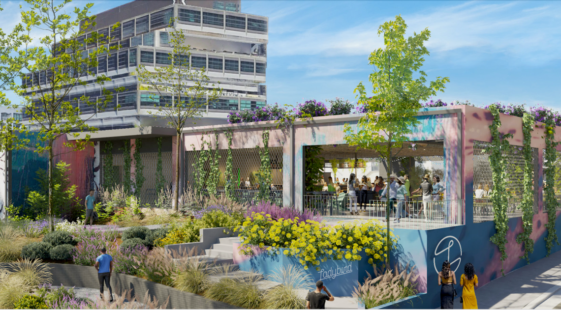Warehouse remake Ladybird Westside approaches grand opening