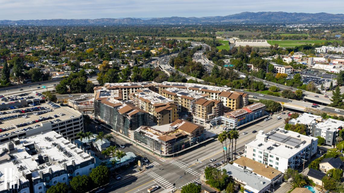 Wrapping off for Via Avanti apartments at 4827 N. Sepulveda Blvd. in Sherman Oaks