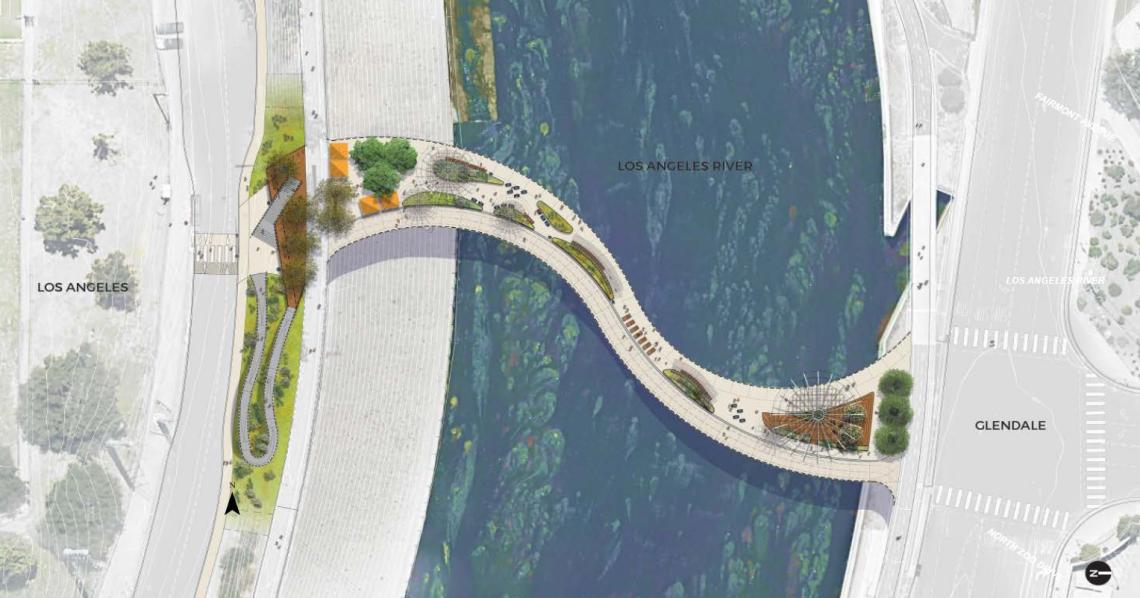 Plan for L.A. River garden bridge moves forward in Glendale