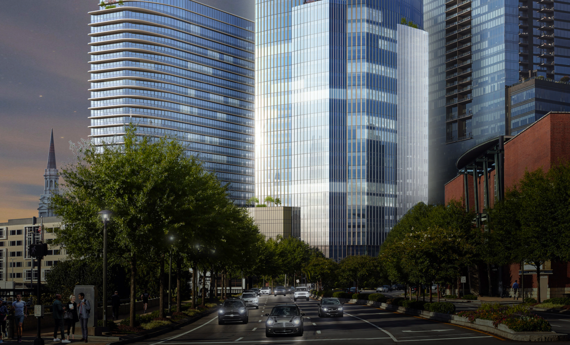 Visuals, details revealed for two-tower Peachtree Road development