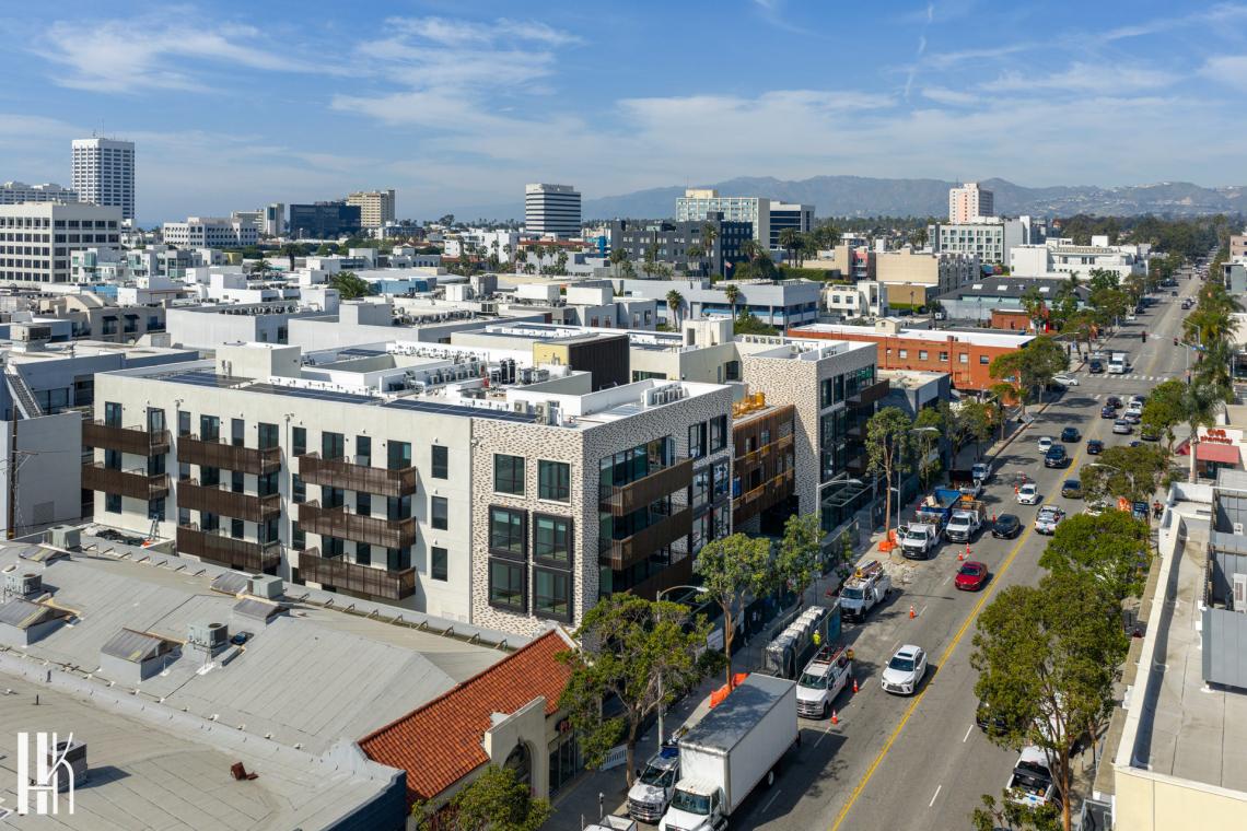 Mixed-use complex unwrapped at 1430 Lincoln Blvd. in Santa Monica