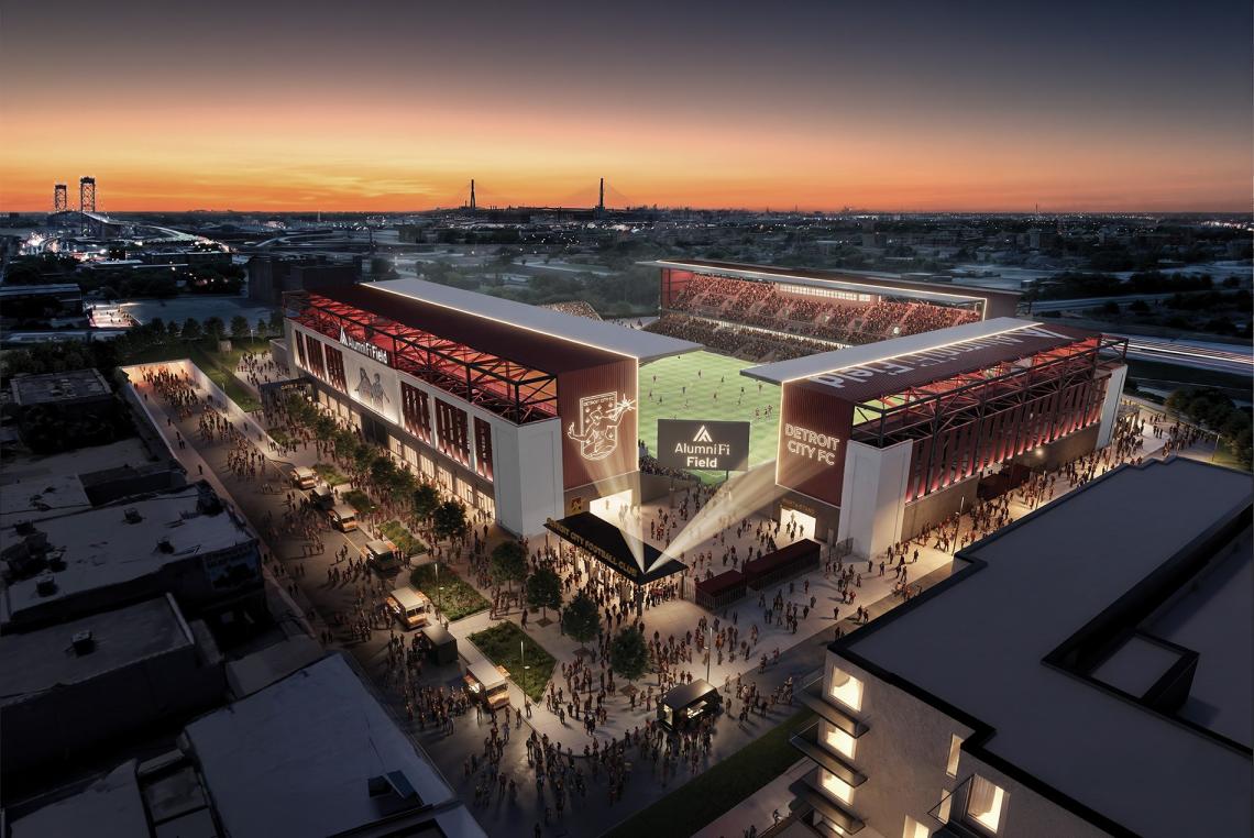 Construction underway for Detroit City FC's new home in Corktown