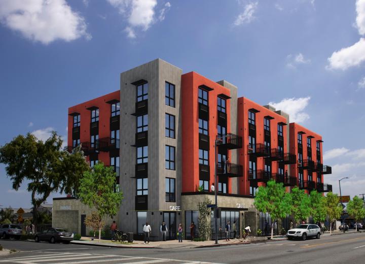 Mixed-use building reaches its peak at 3475 Slauson Ave. in Hyde Park