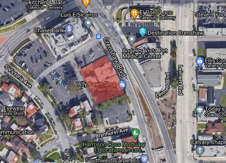 Workforce housing for Metro employees could rise at 4421 S. Crenshaw Blvd.