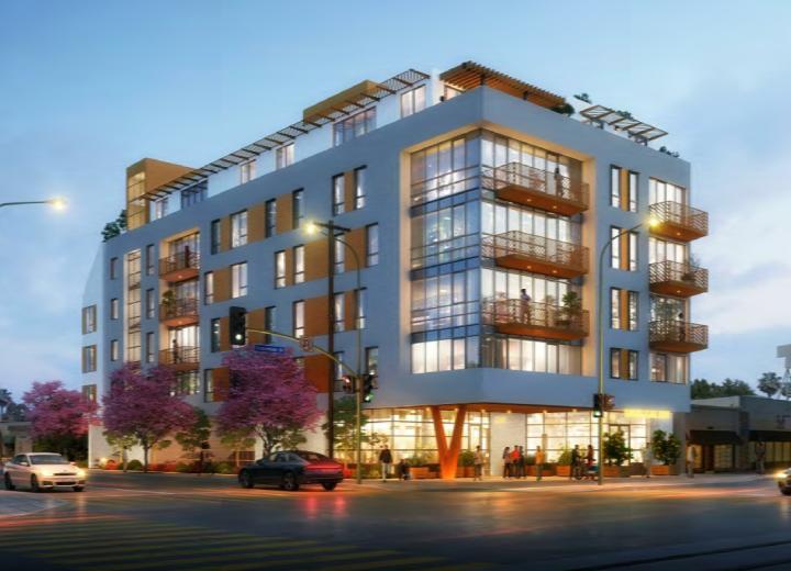 Mixed-use building fully-framed at 5365 Crenshaw Blvd. in Hyde Park