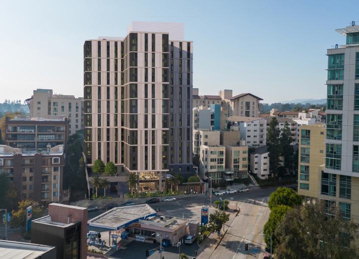 UCLA plans 19-story student housing complex at 901 Levering Ave.