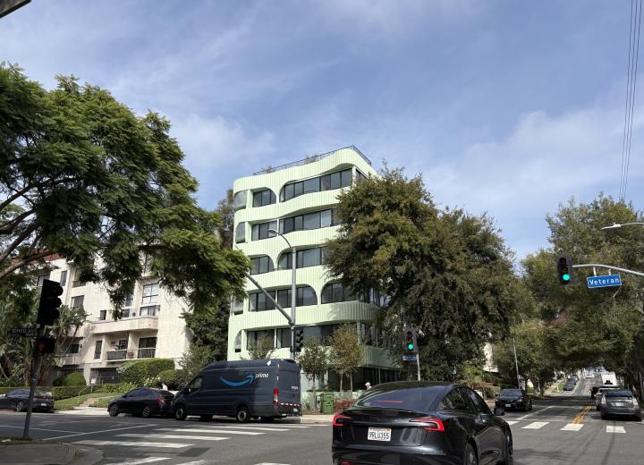 Apartment complex unwrapped at 10939 Ohio Ave. in Westwood