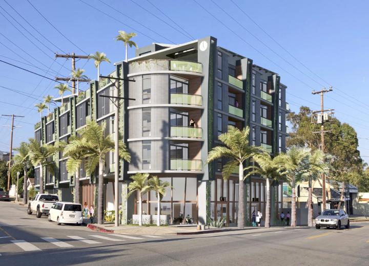 Mixed-use building on the rise at 2771 Rowena Ave. in Silver Lake