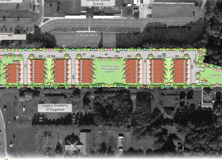 In heart of Gwinnett County, dense housing node goes vertical 