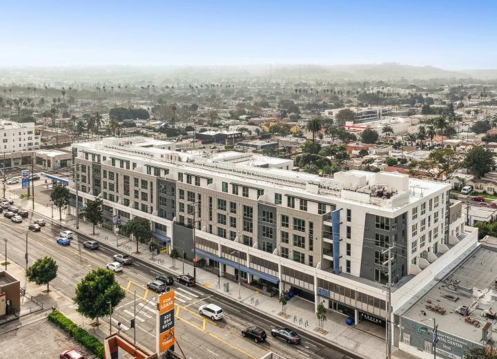 Mixed-use apartment complex completed at 3045 S. Crenshaw Blvd. in West Adams
