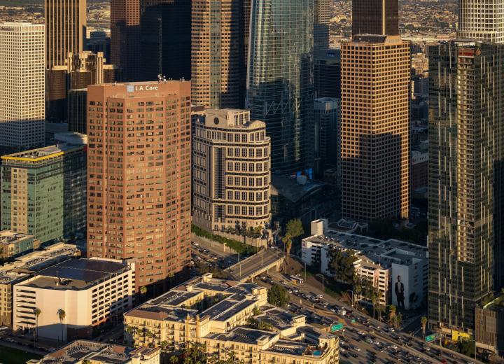 Developer nabs $195M loan to convert office tower at 1055 W. 7th St. into housing