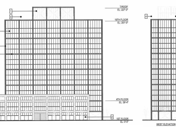 19-story residential development proposed at 557 W. Polk