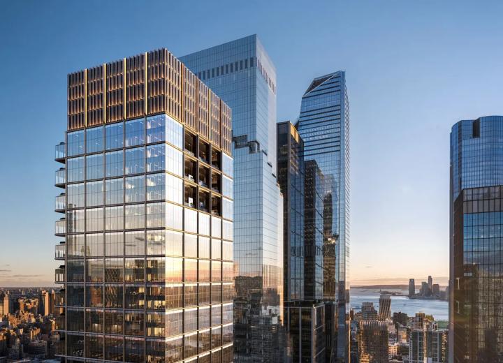 Construction goes vertical for 70 Hudson Yards