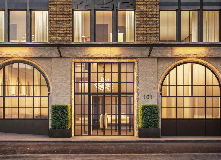 Rendering revealed for condo conversion at 101 Franklin Street in Tribeca