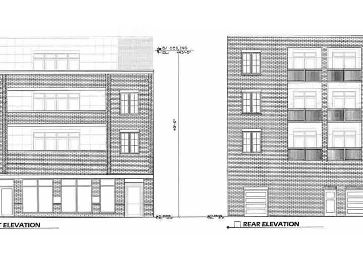 Full building permit issued for development at 3040 N. Lincoln