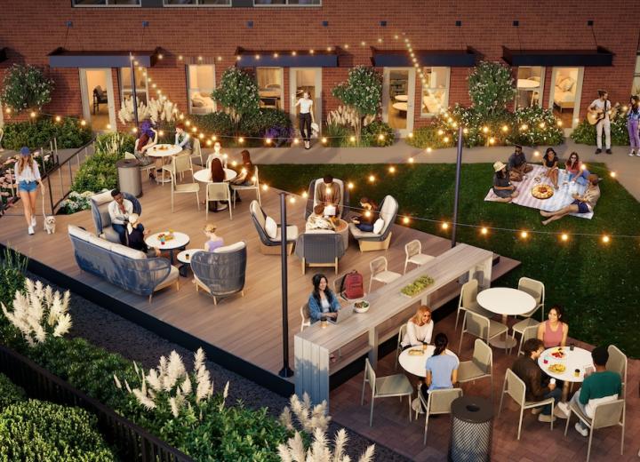 Fresh visuals: Boutique build at Georgia Tech nears pre-leasing stage