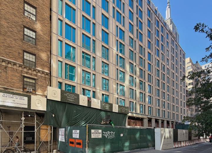 Checking-In: The Morgan, Facade Progress on 18-Story Luxury Residential 