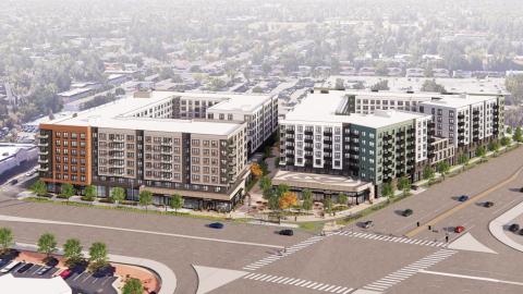 Aerial view of 3896 Stevens Creek Boulevard
